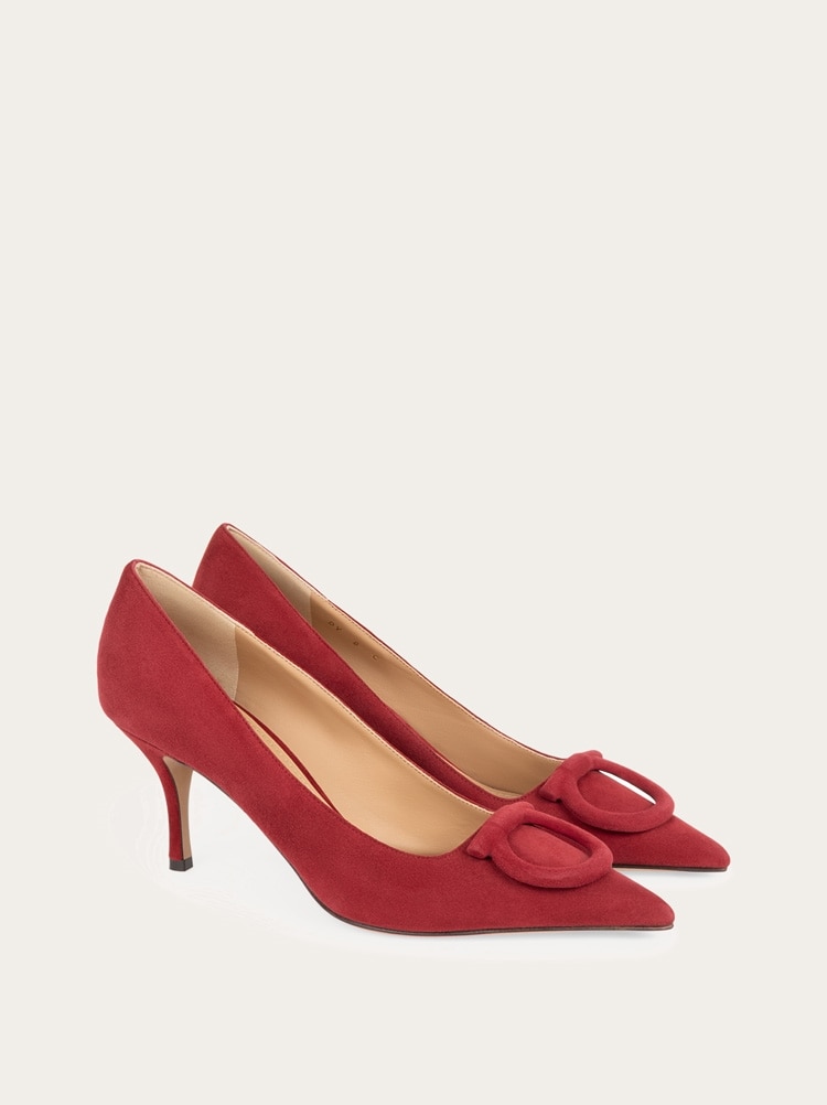 Mid heel maxi Gancini pump Gallery image 2