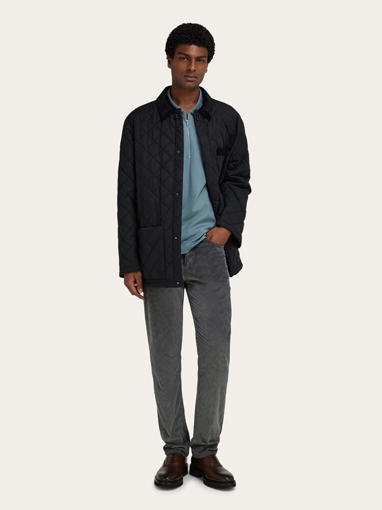 Cotton polo shirt with zip detail Gallery image 5