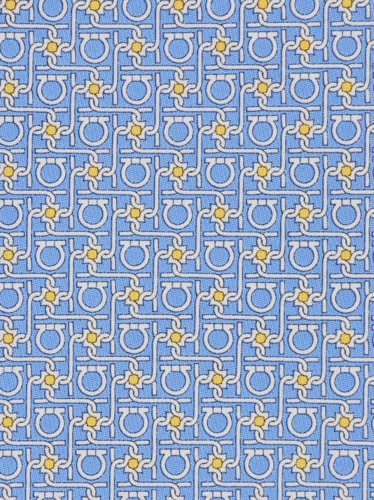 Cravatta in seta stampa Diamante Gallery image 2