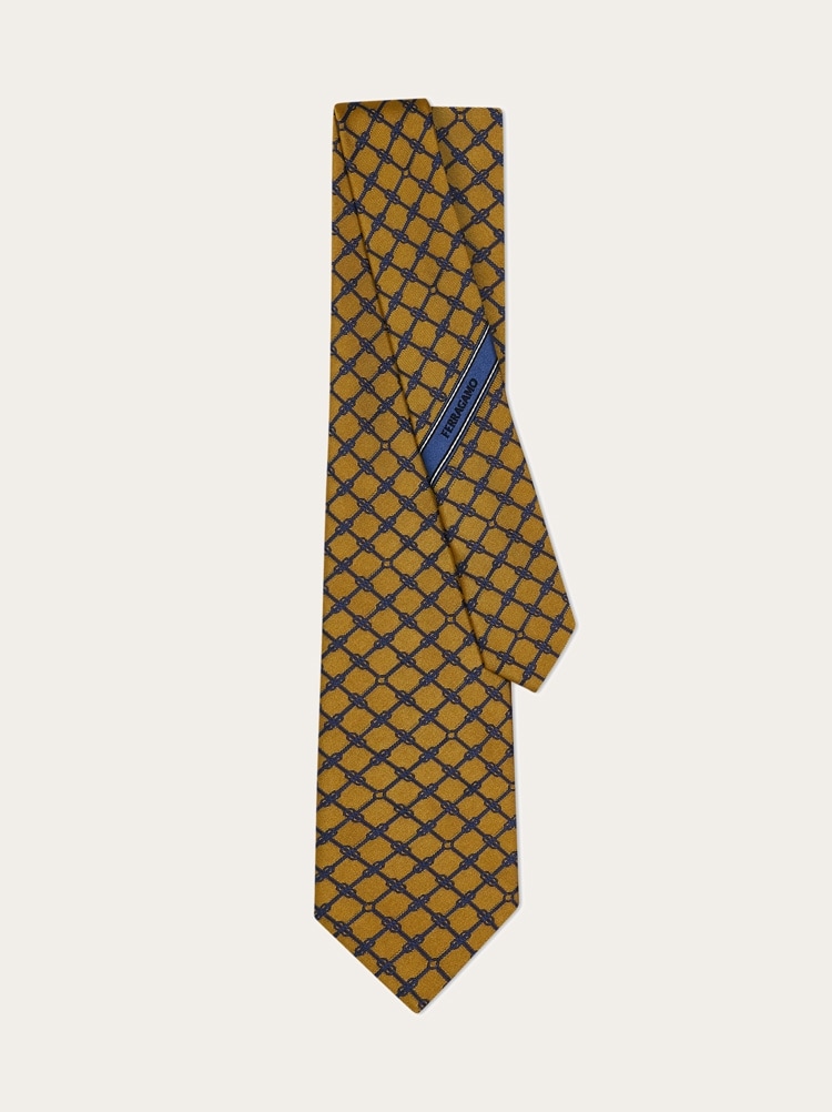 Gancini jacquard tie Gallery image 3