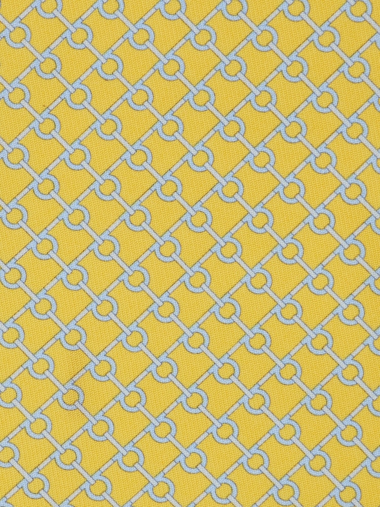 Square print silk tie Gallery image 2