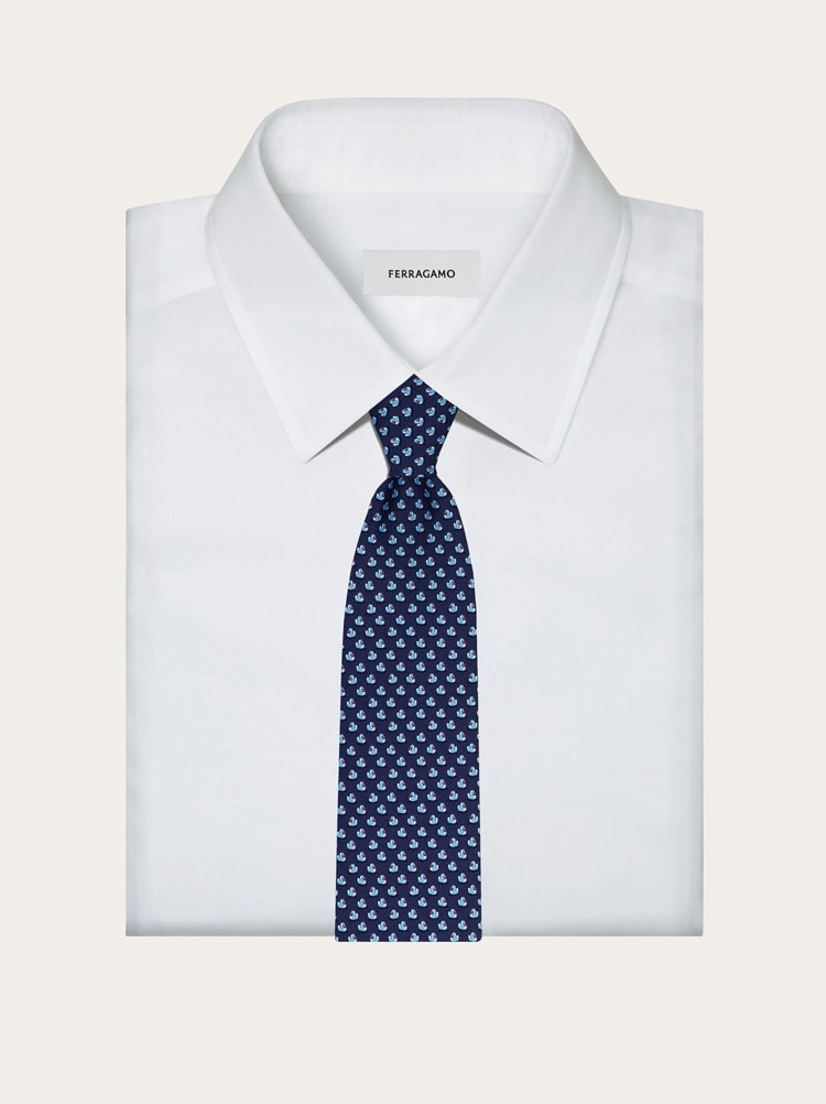 Duckies print silk tie Gallery image 4