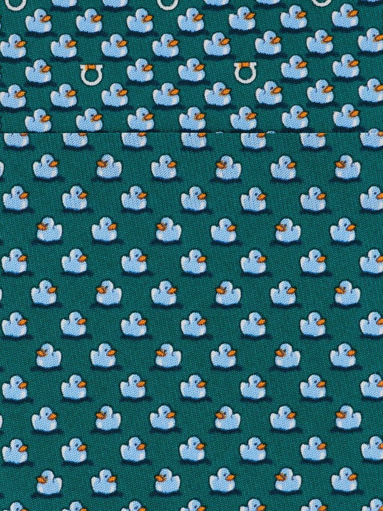 Duckies print silk tie Gallery image 2