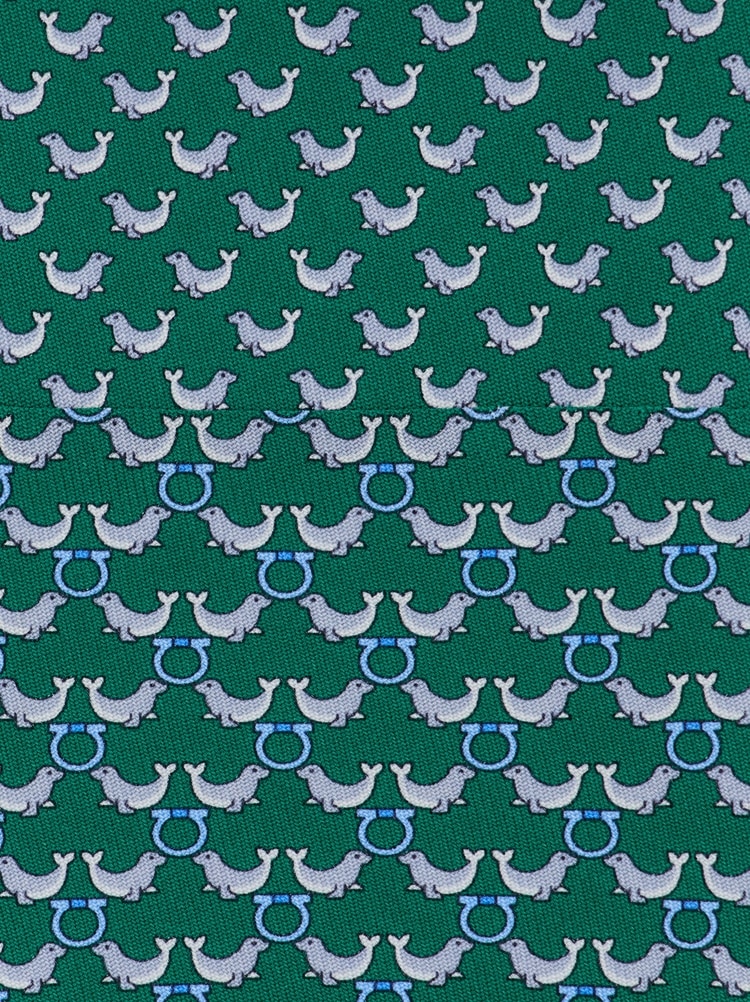 Cravate en soie imprimé Circus Gallery image 2