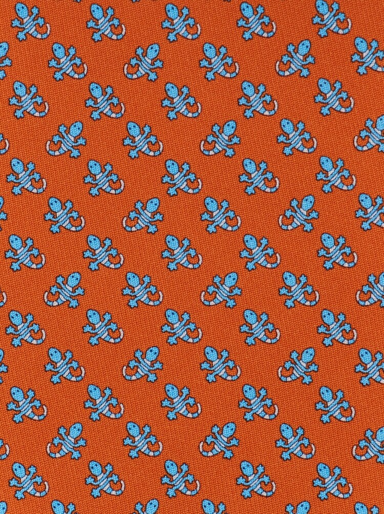 Corbata de seda estampado Salamanquesa Gallery image 2