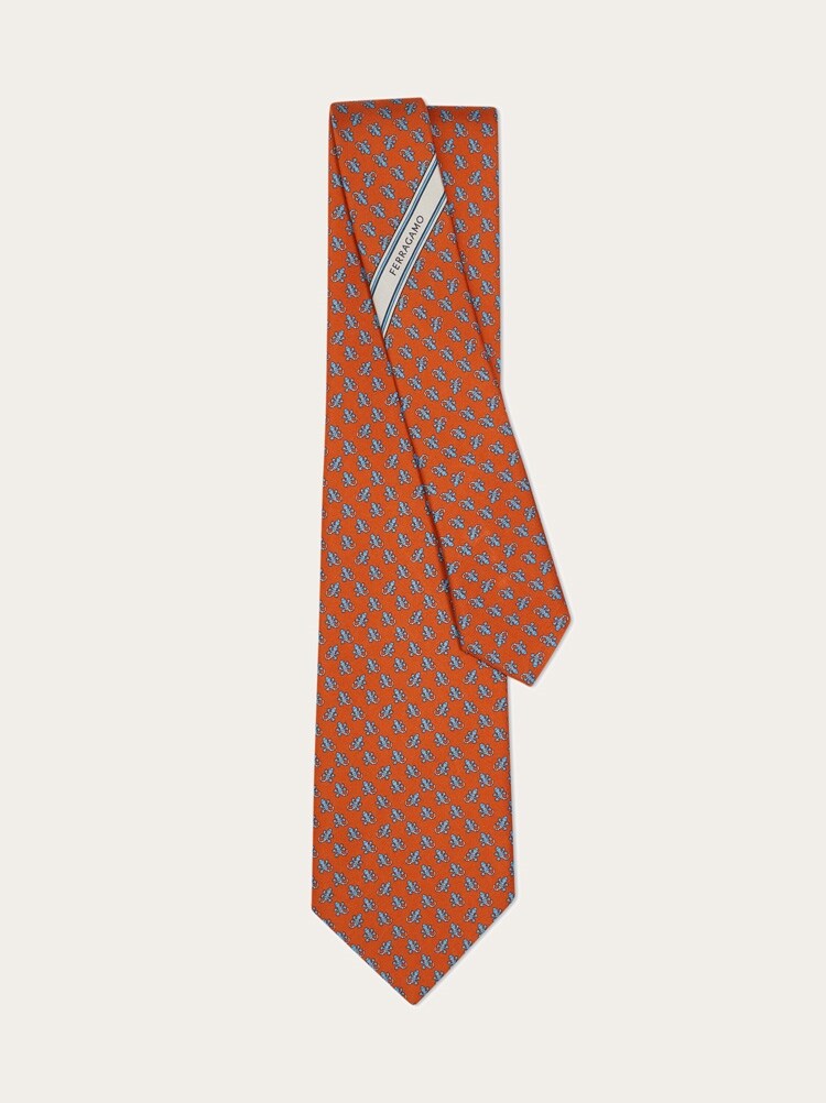 Corbata de seda estampado Salamanquesa Gallery image 3