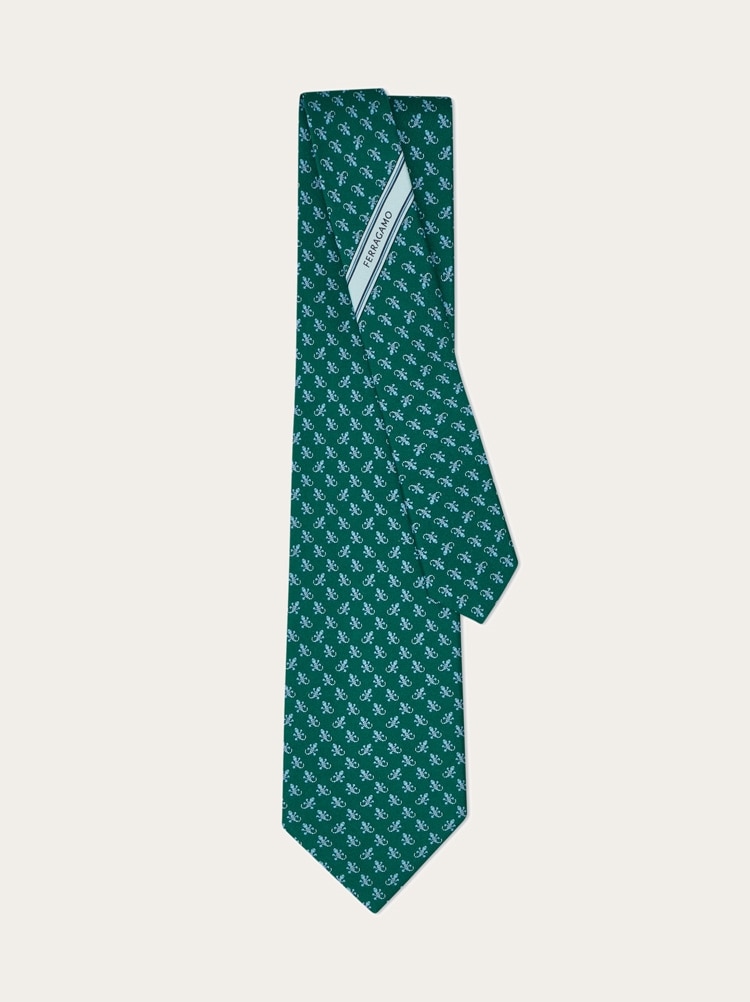 Corbata de seda estampado Salamanquesa Gallery image 3