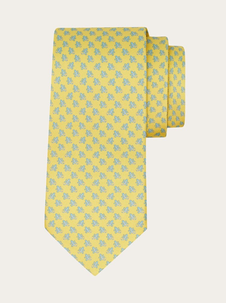 Corbata de seda estampado Salamanquesa Gallery image 1
