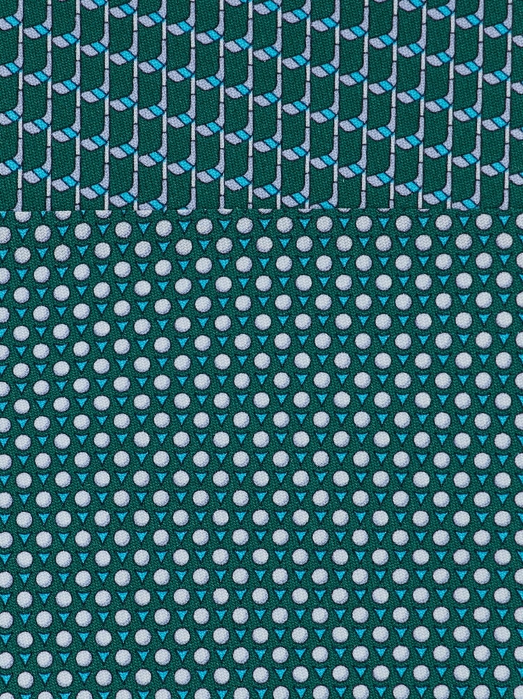 Golf print silk tie Gallery image 2