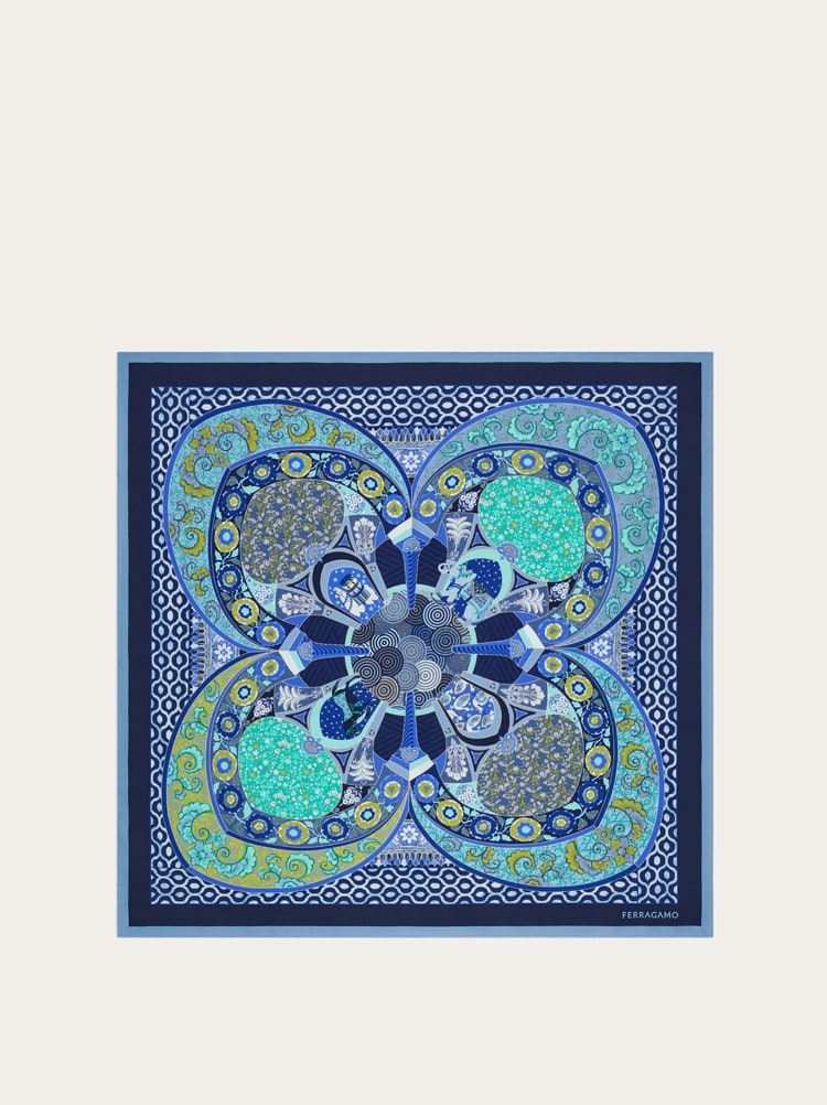 Foulard en soie imprimé Bijou ancien Gallery image 1