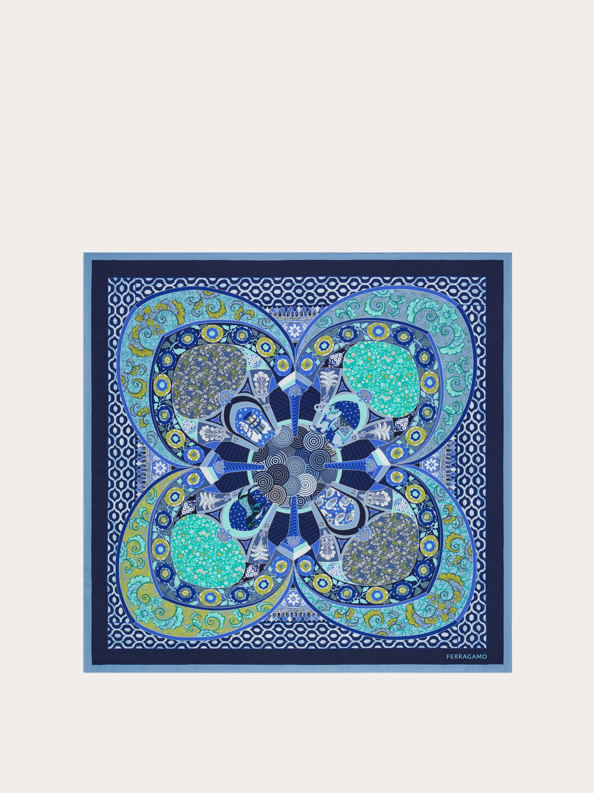 Monile print silk scarf - Women | Ferragamo