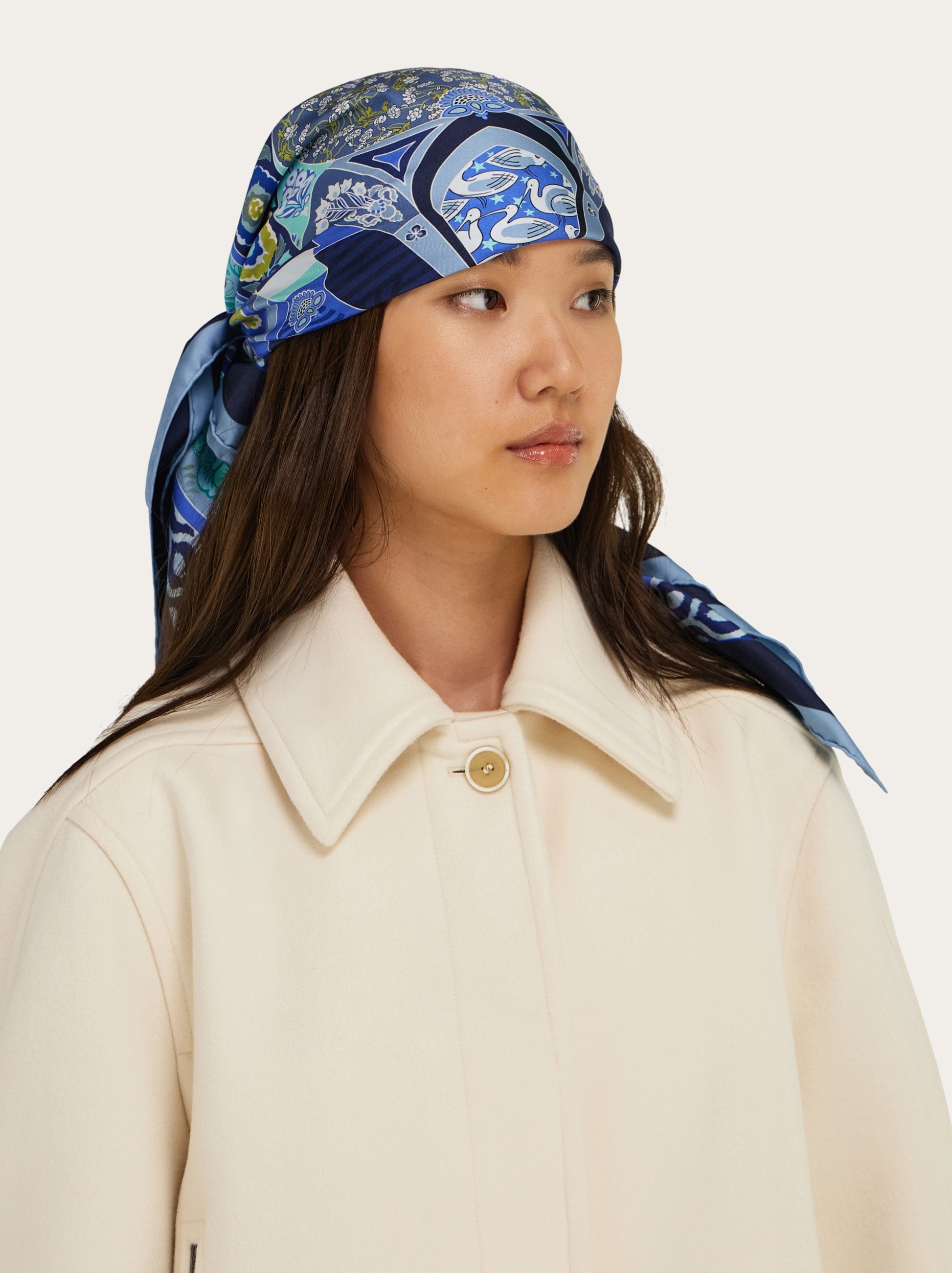 Monile print silk scarf - Women | Ferragamo