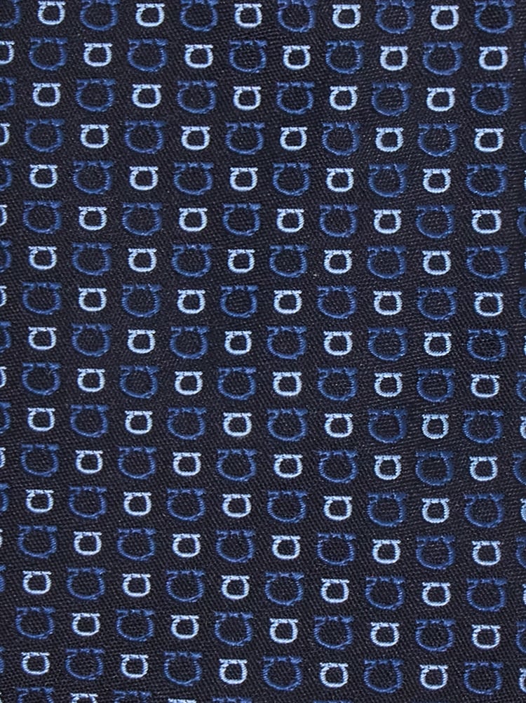 Gancini jacquard tie Gallery image 2