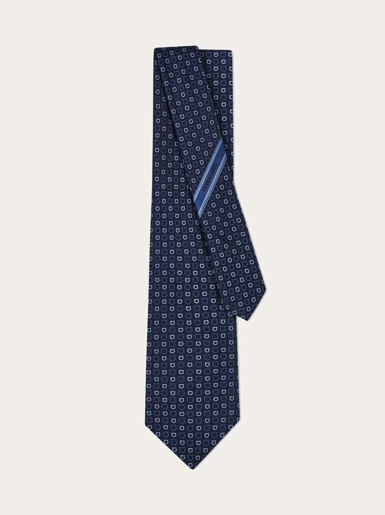 Gancini jacquard tie Gallery image 3