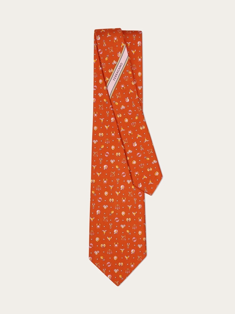 Corbata de seda estampado Horóscopo Gallery image 3
