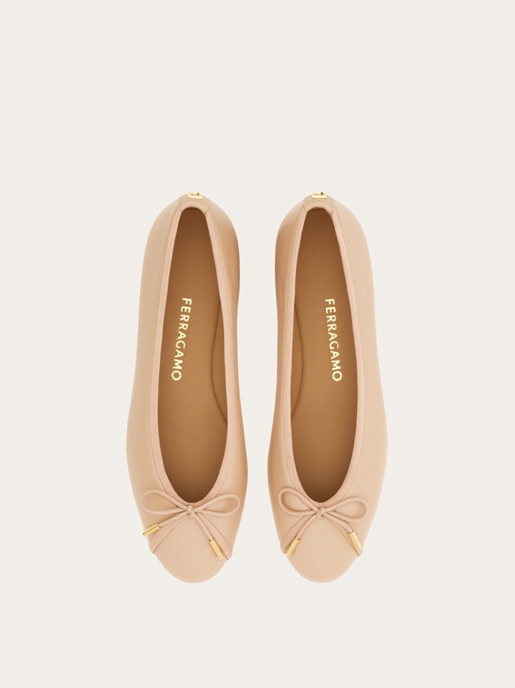 Ballet flat with bow detail Gallery image 3
