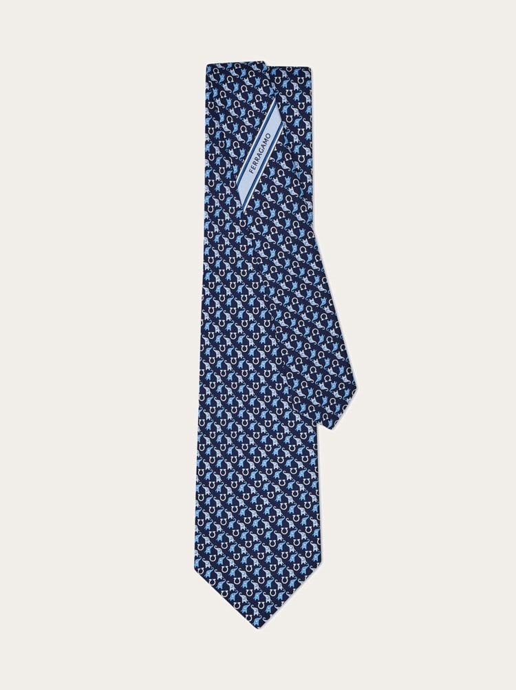 Corbata de seda estampado Elefantito Gallery image 3