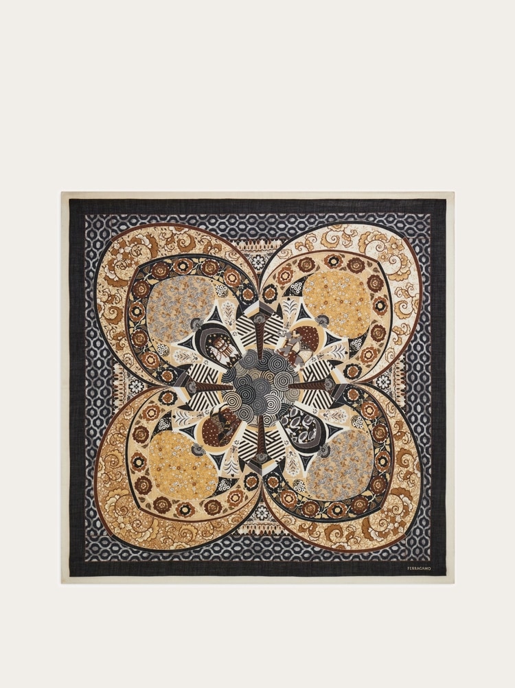 Châle imprimé Bijou ancien Gallery image 1