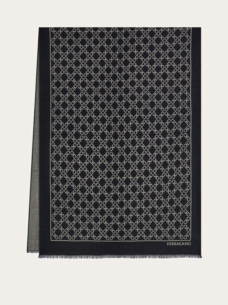 Stola Gancini jacquard con lurex Gallery image 1