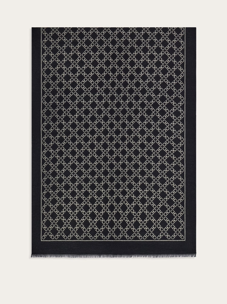 Stola Gancini jacquard con lurex Gallery image 4