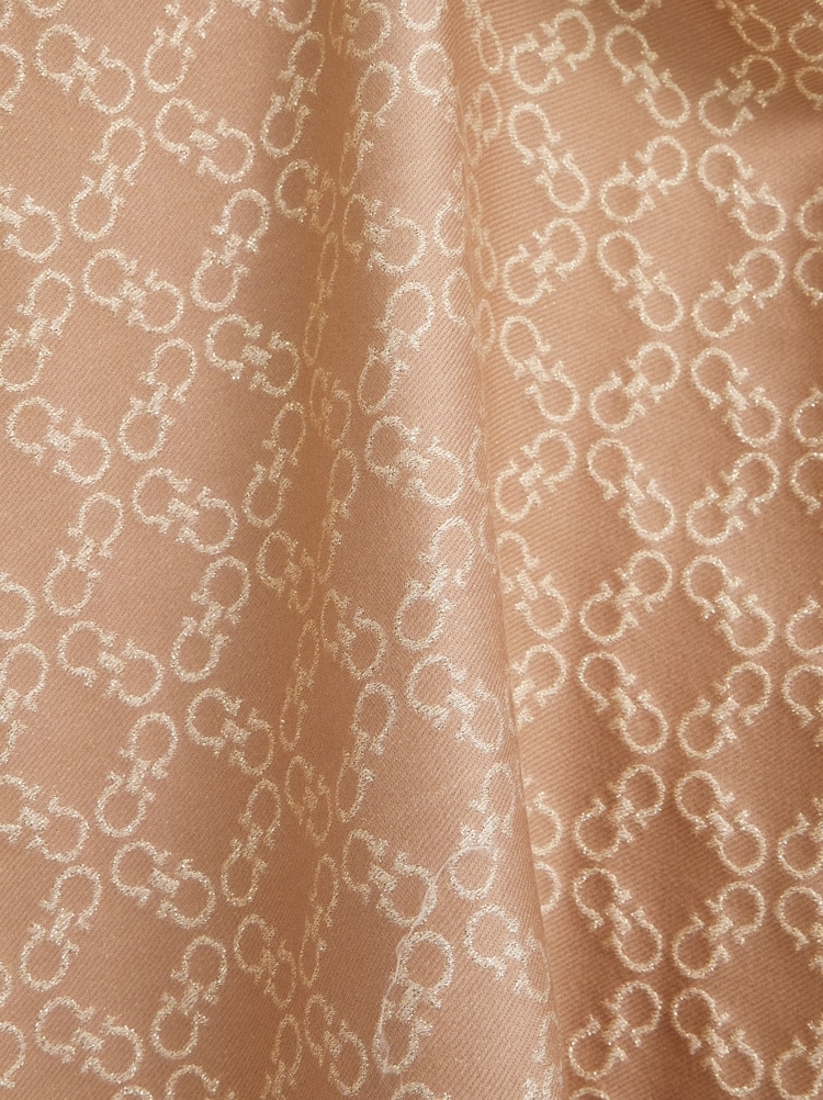 Gancini jacquard stole with lurex Gallery image 2
