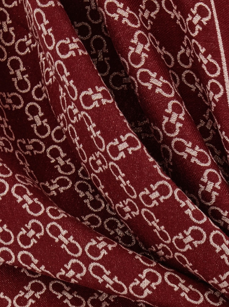 Étole Gancini jacquard avec lurex Gallery image 2