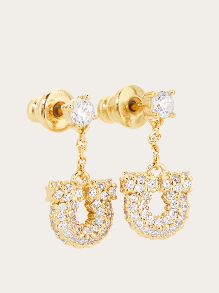 Gancini drop earrings Gallery image 2