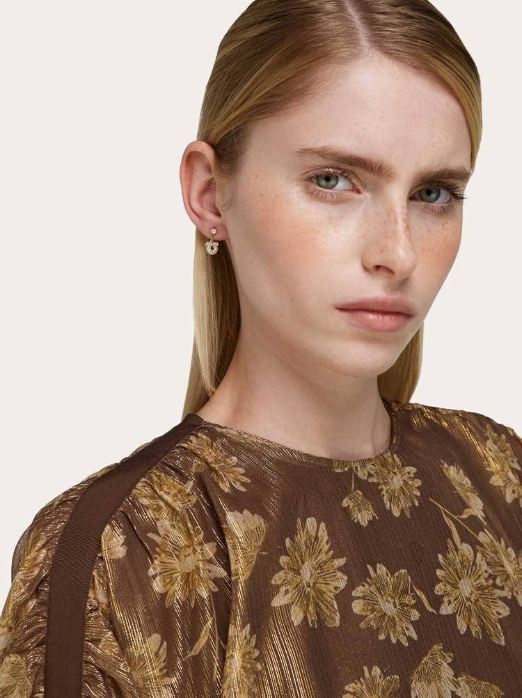 Gancini drop earrings Gallery image 3
