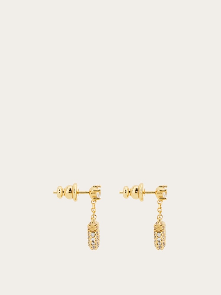 Gancini drop earrings Gallery image 4