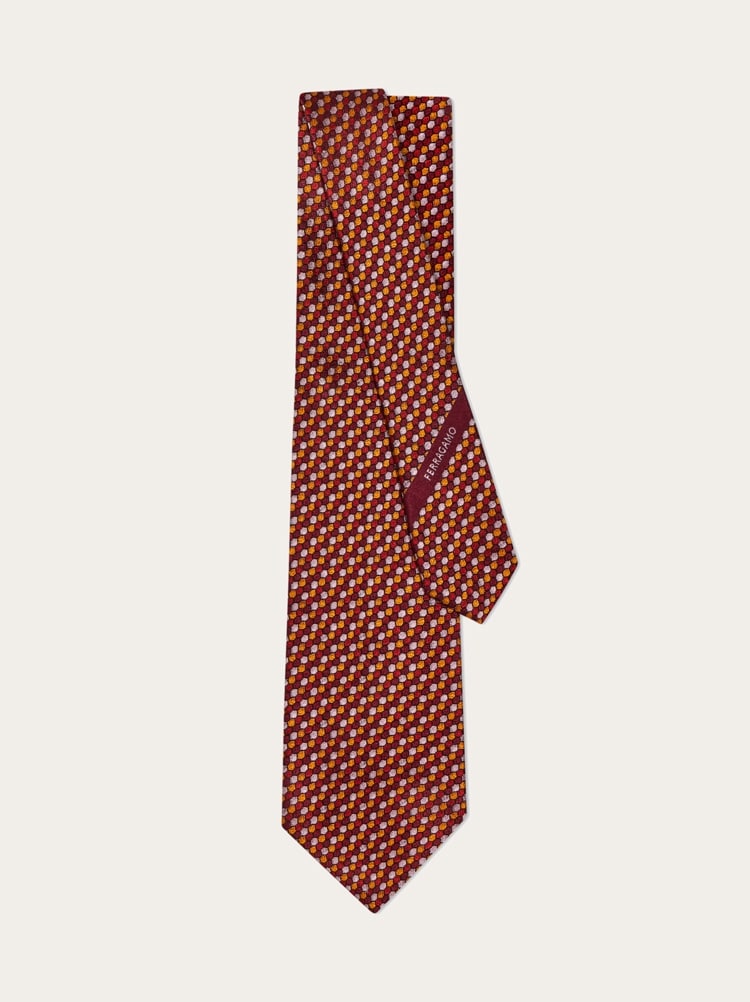 Murrina print jacquard tie Gallery image 3