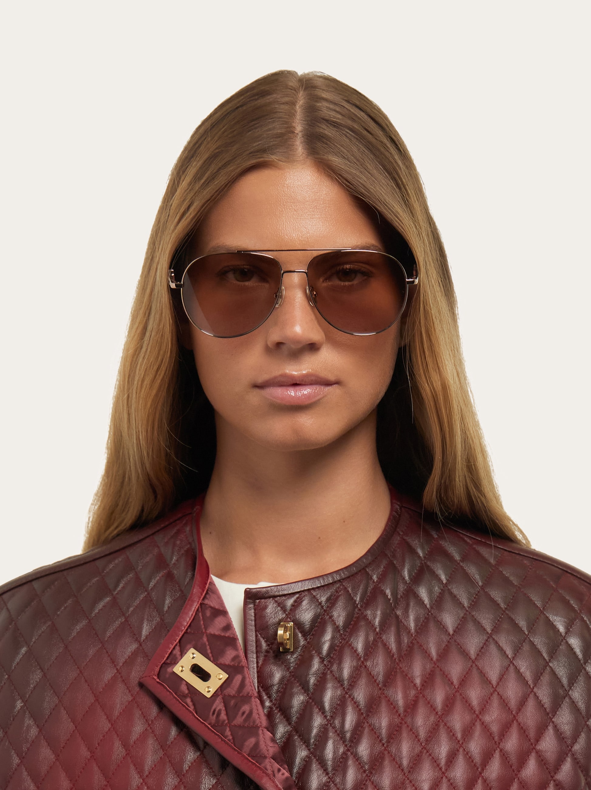 Aviator frame sunglasses - Women | Ferragamo