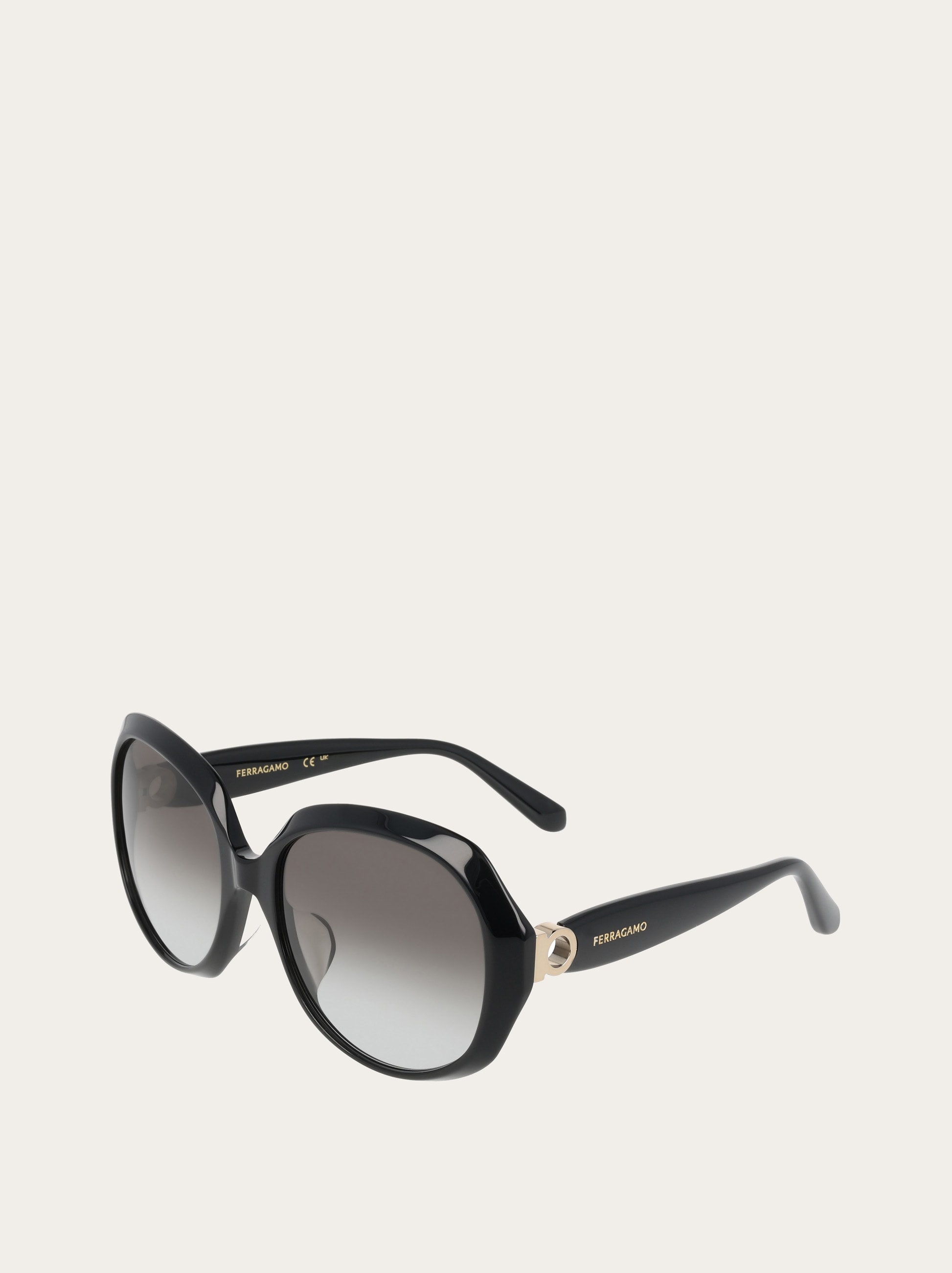 Ferragamo ガンチーニ サングラス アイボリーベージュ サングラス - ウィメンズ | Ferragamo