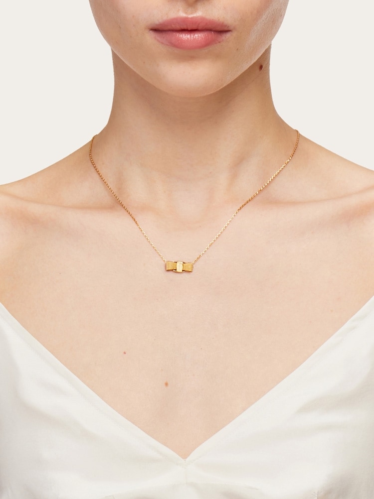 【SALVATORE FERRAGAMO】 760547 998985 Bara Pendant Necklace FERRAGAMO Necklace 760547-998985 Women's Gold Accessory | eBay